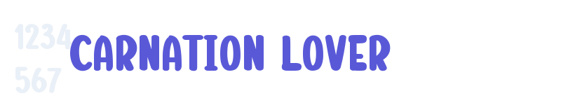 CARNATION LOVER-related font