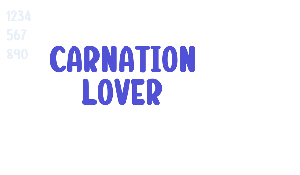 CARNATION LOVER-font-download