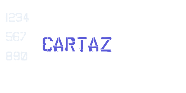 CARTAZ font free