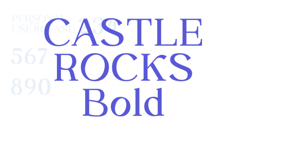 CASTLE ROCKS Bold font