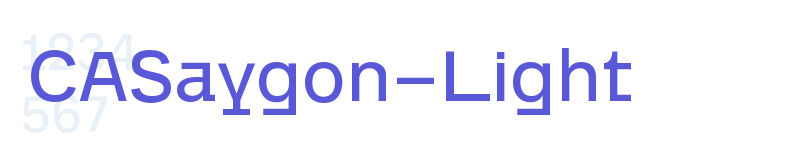 CASaygon-Light-related font