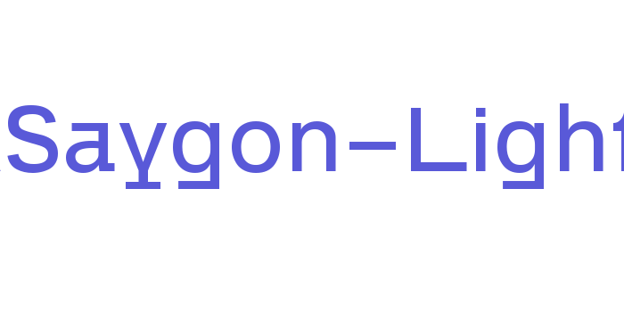 CASaygon-Light Font