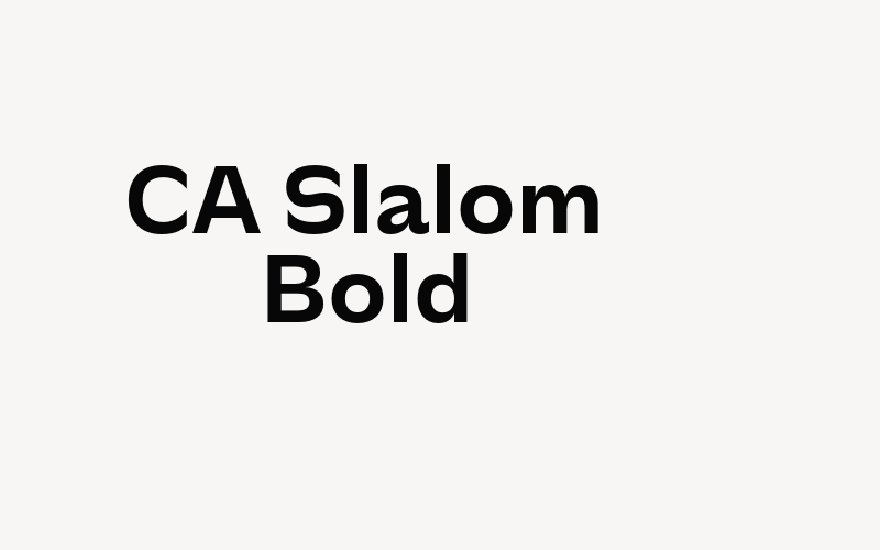 CA Slalom Bold Font