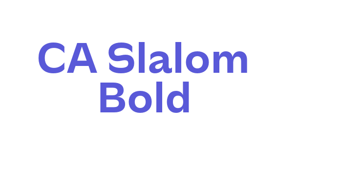 CA Slalom Bold Font Download