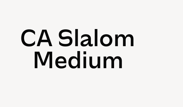 CA Slalom Medium Font