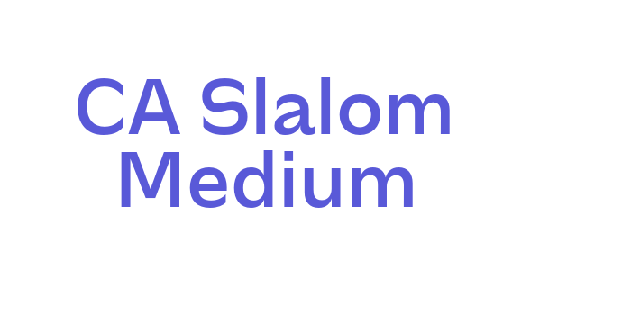 CA Slalom Medium Font Download