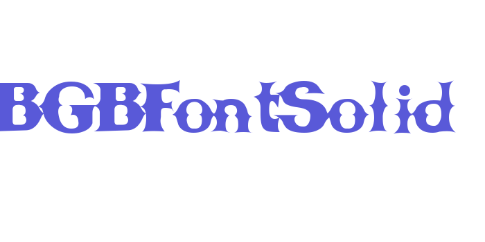 CBGBFontSolid Font Download