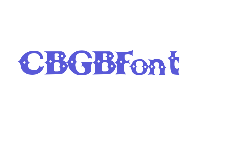 CBGBFont Font