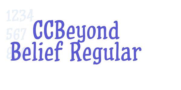 CCBeyond Belief Regular font free