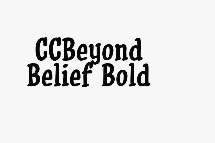 CCBeyond Belief Bold font download