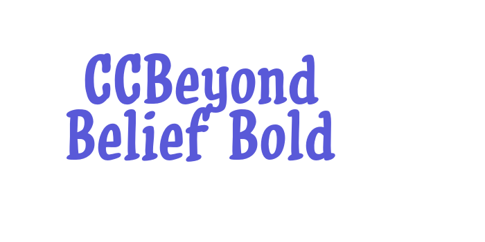 CCBeyond Belief Bold Font Download