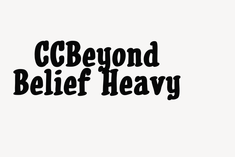 CCBeyond Belief Heavy font download