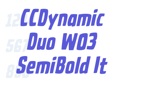 CCDynamic Duo W03 SemiBold It Font