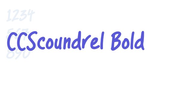 CCScoundrel Bold font free