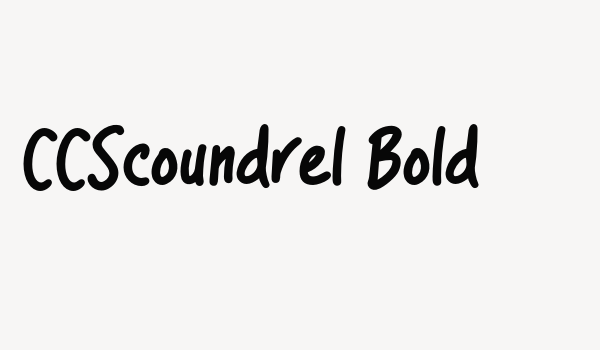 CCScoundrel Bold Font