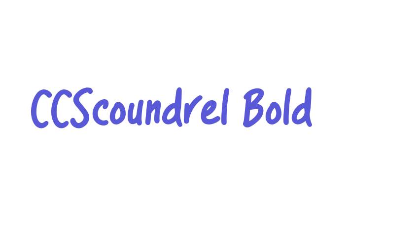 CCScoundrel Bold Font