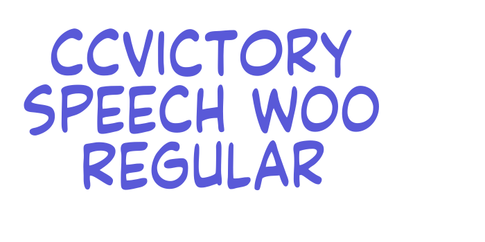 CCVictory Speech W00 Regular Font Download