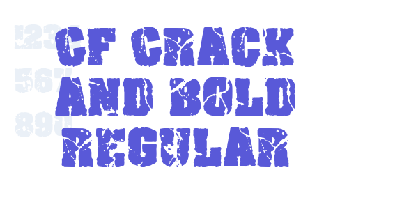 CF Crack and Bold Regular font free