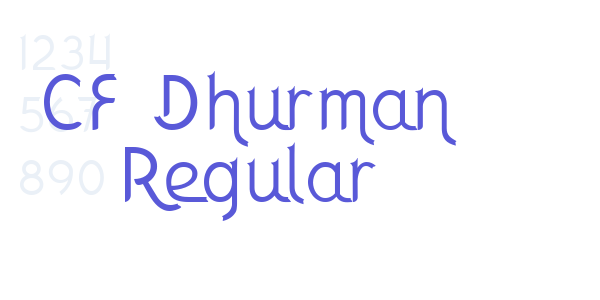 CF Dhurman Regular font free