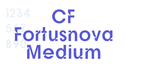 CF Fortusnova Medium font free