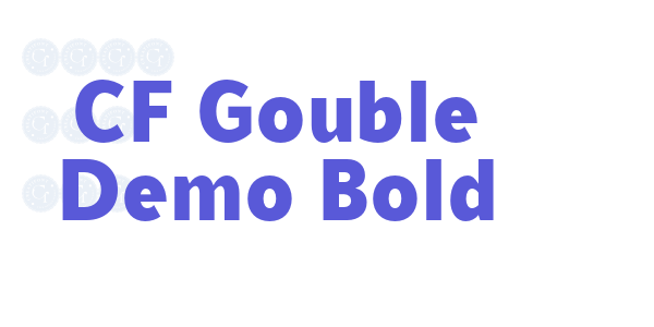 CF Gouble Demo Bold font free