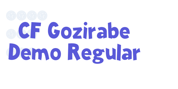 CF Gozirabe Demo Regular font free