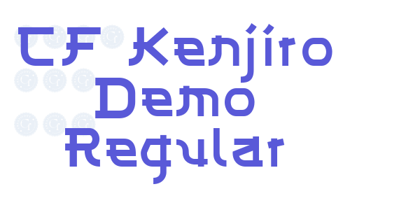 CF Kenjiro Demo Regular font