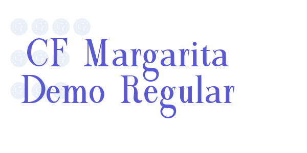 CF Margarita Demo Regular font free