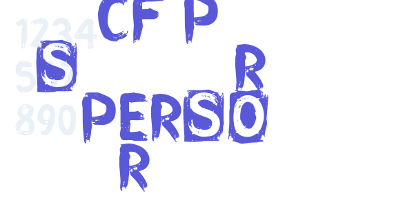 CF Punk Songwriter Rough PERSO Regular font free