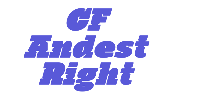 CF Andest Right Font