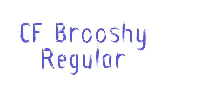 CF Brooshy Regular Font