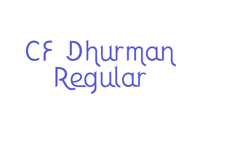 CF Dhurman Regular Font Download