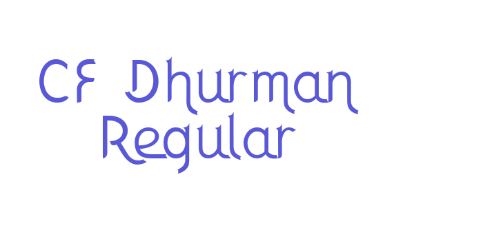 CF Dhurman Regular Font Download