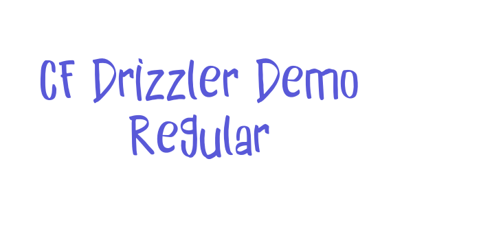 CF Drizzler Demo Regular Font Download