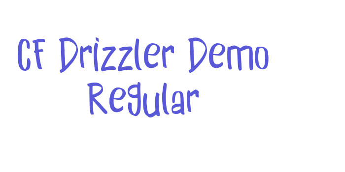 CF Drizzler Demo Regular Font