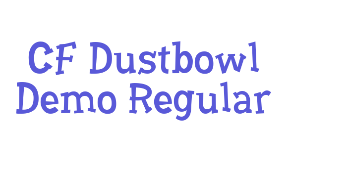 CF Dustbowl Demo Regular Font Download