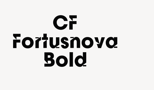 CF Fortusnova Bold Font