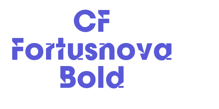 CF Fortusnova Bold Font