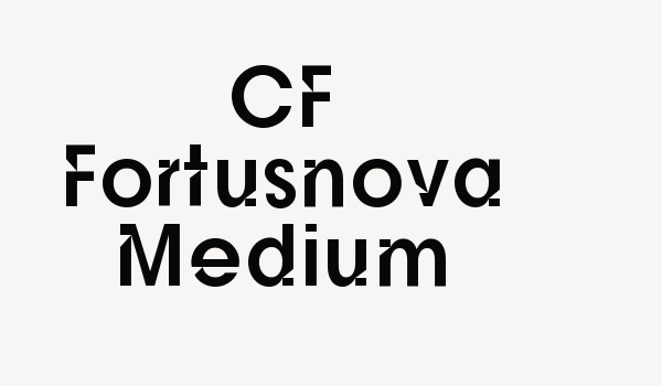 CF Fortusnova Medium Font