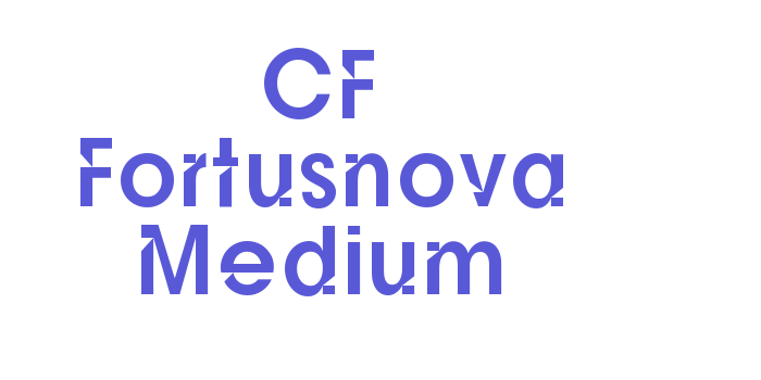 CF Fortusnova Medium Font Download