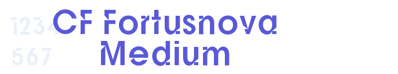CF Fortusnova Medium-related font