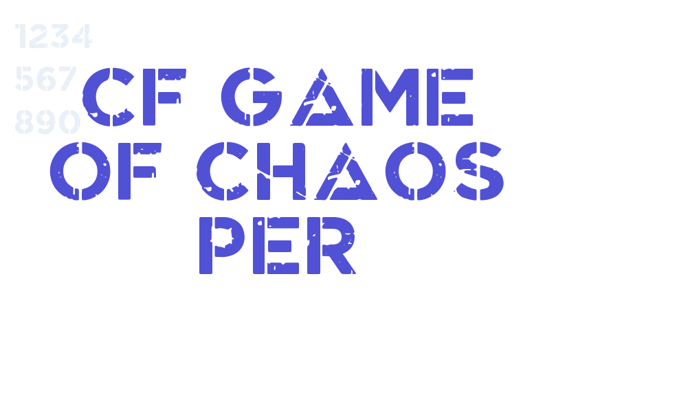 CF Game Of Chaos PER-font-download