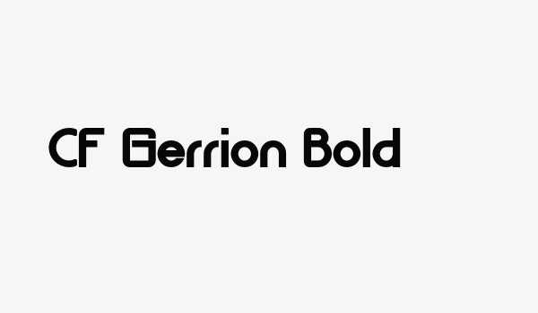 CF Gerrion Bold Font