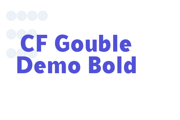 CF Gouble Demo Bold