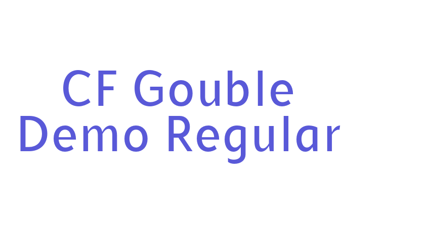 CF Gouble Demo Regular Font Download