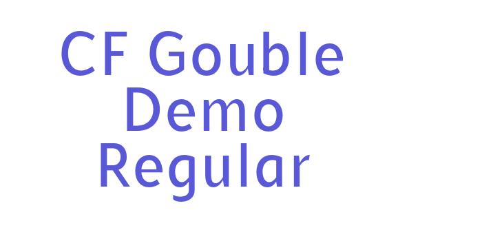 CF Gouble Demo Regular Font Download