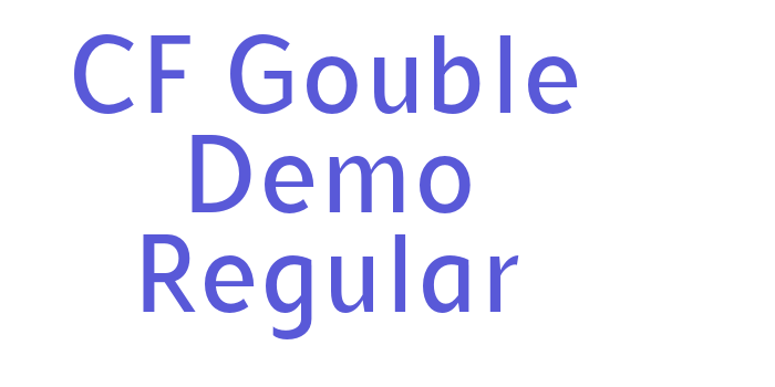 CF Gouble Demo Regular Font