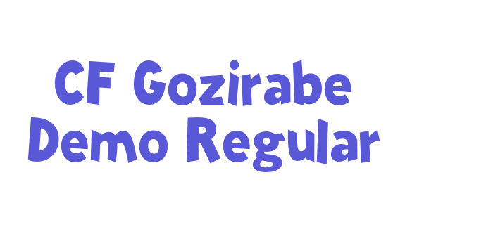 CF Gozirabe Demo Regular Font Download