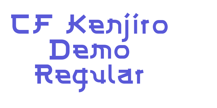 CF Kenjiro Demo Regular Font Download