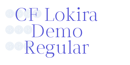 CF Lokira Demo Regular-font-download